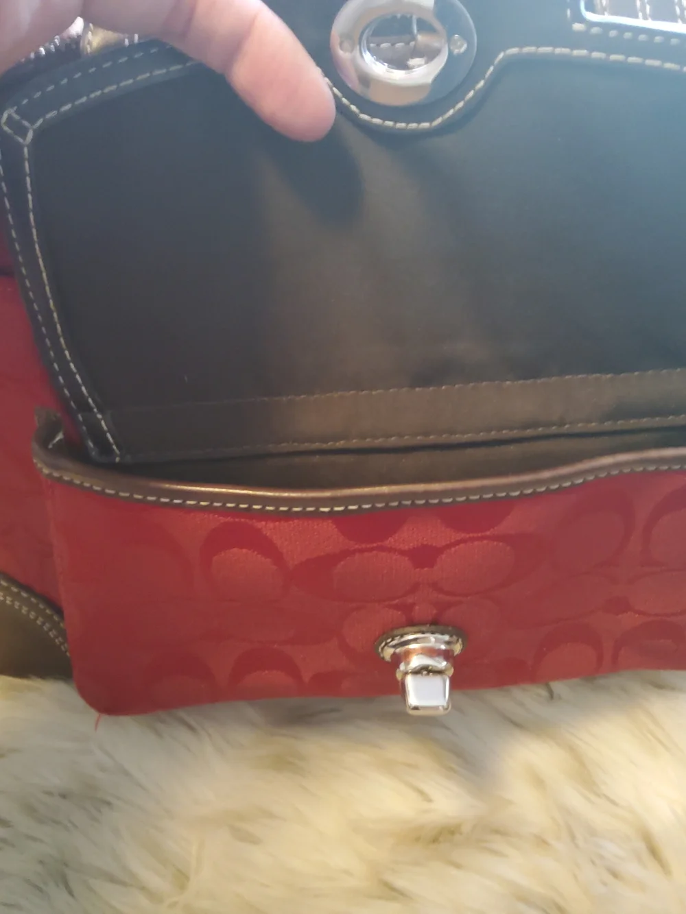Authentic Vintage Hampton Signature Domed Satchel Beyond EUC